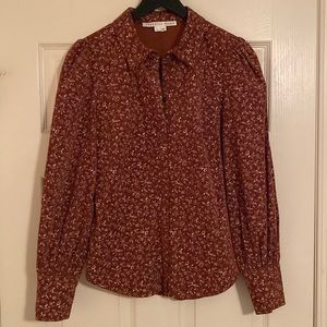 Veronica Beard Cord button down blouse
